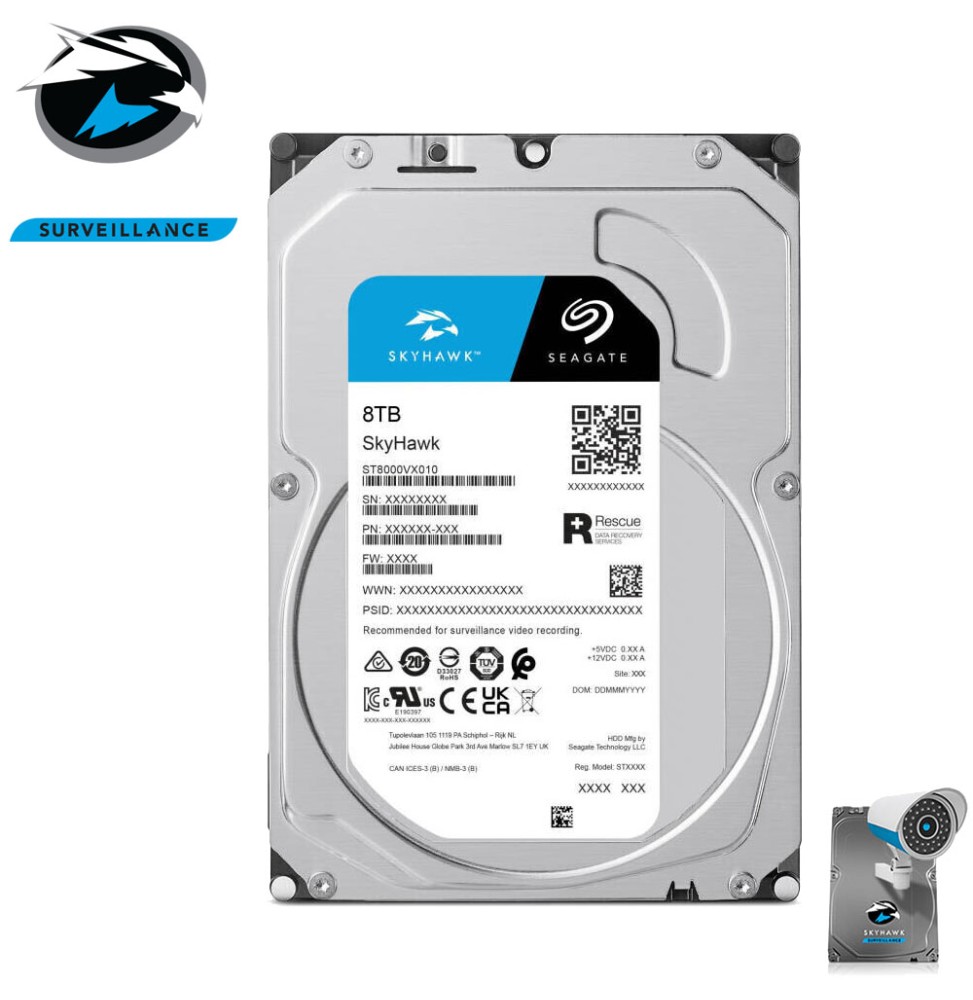 Disque dur Seagate 8to vidéosurveillance