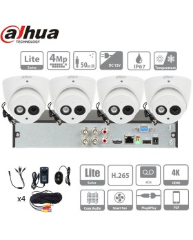 kit vidéosurveillance Dahua 4 camera 4mpx
