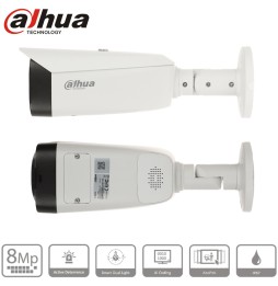 Caméra extérieure IP Poe Dahua TioC tube 8mpx- IPC-HFW3849T1-AS-PV-S5