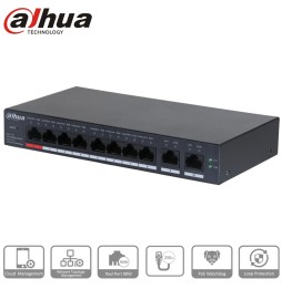 Dahua - CS4010-8ET-110 - Switch PoE 8 ports + 2 uplink Gigabit
