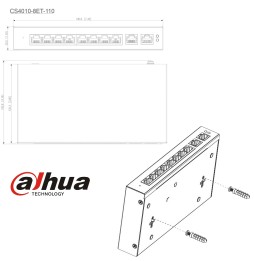 Dahua - CS4010-8ET-110 - Switch PoE 8 ports + 2 uplink Gigabit