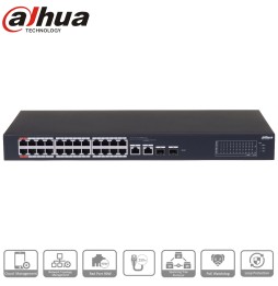 Switch PoE Dahua CS4226-24ET-240 vue face avant