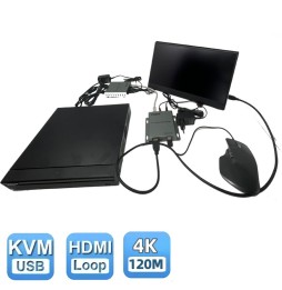 Extender HDMI 4K : connexion temps réel enregistreur → moniteur