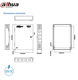 DAHUA - PFM343-19CH - Coffret d’alimentation 19 caméras analogique