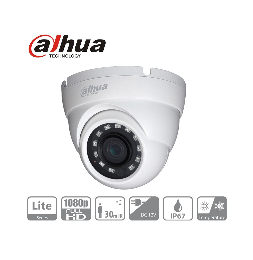 DAHUA HAC-HDW1200MP mini Caméra dôme coaxiale 2 mpx
