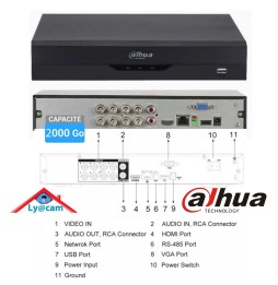 Dahua XVR5108H-I3 Enregistreur 8 voies coaxial