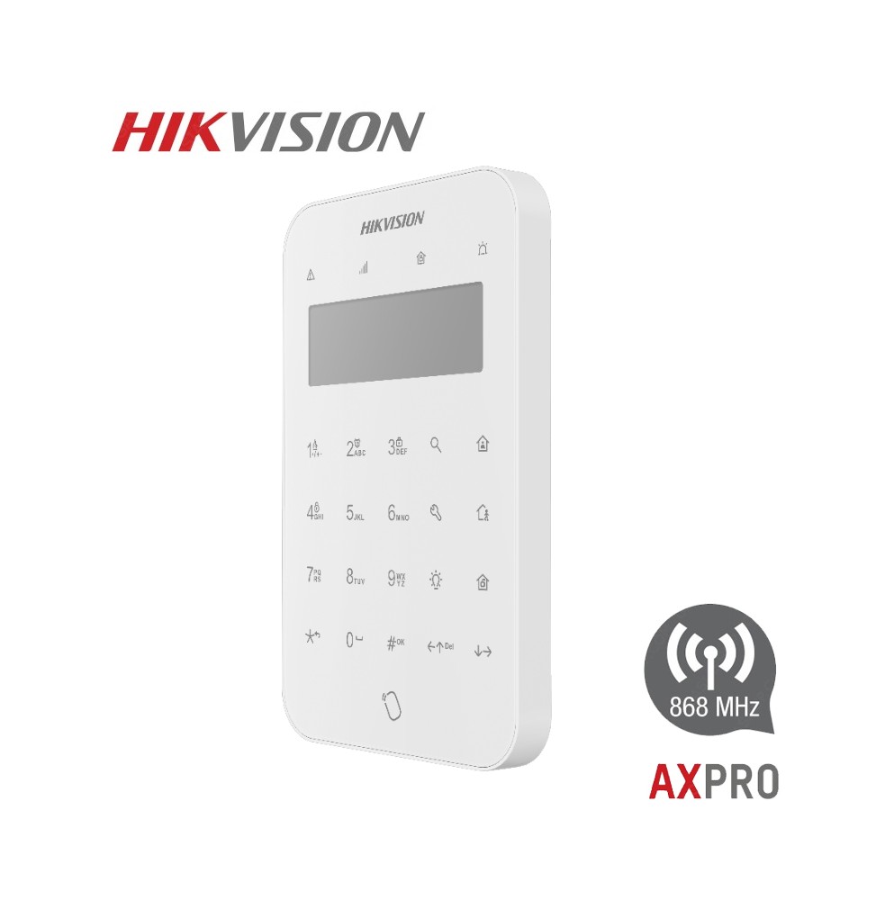 Clavier badge alarme sans fil DS-PK1-LT-WE AX PRO HIKVISION