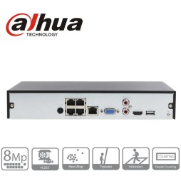 NVR4104HS-P-4KS3 DAHUA enregistreur IP POE 4 sorties RJ45