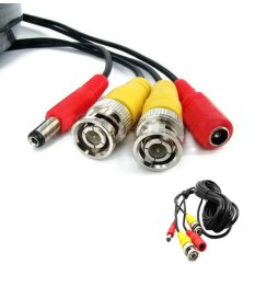 Câble coaxial 3m avec alimentation pour caméra analogique